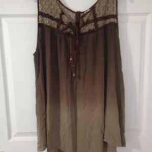 Indigo Thread Co. 100% rayon sleeveless top